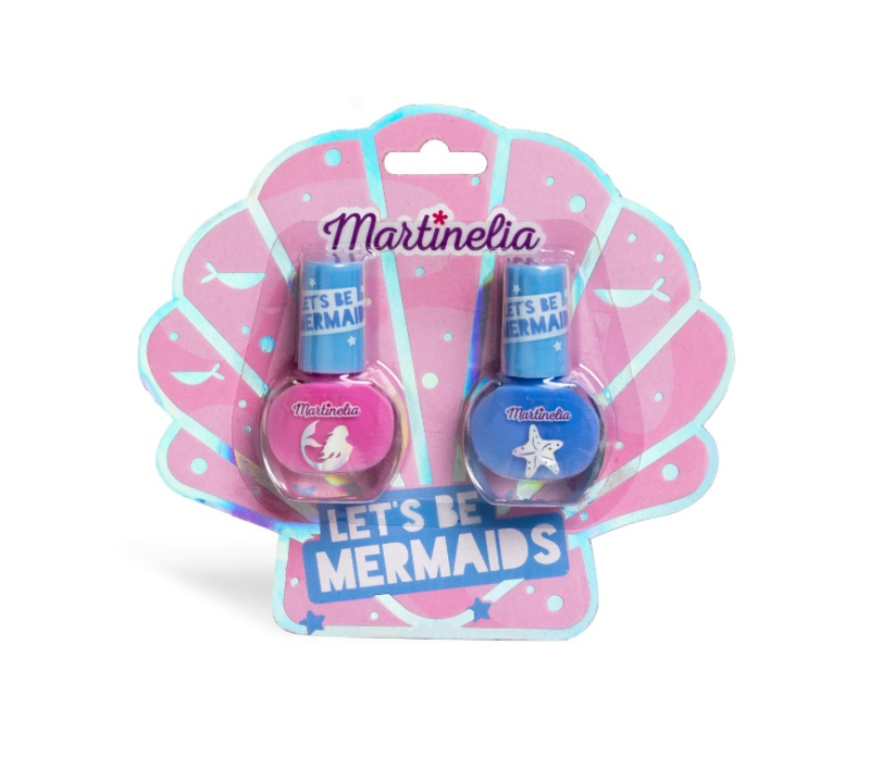Martinelia Let´s be Mermaid Nail Duo sada laků na nehty pro děti více odstínů Pink, Blue 2x4 ml