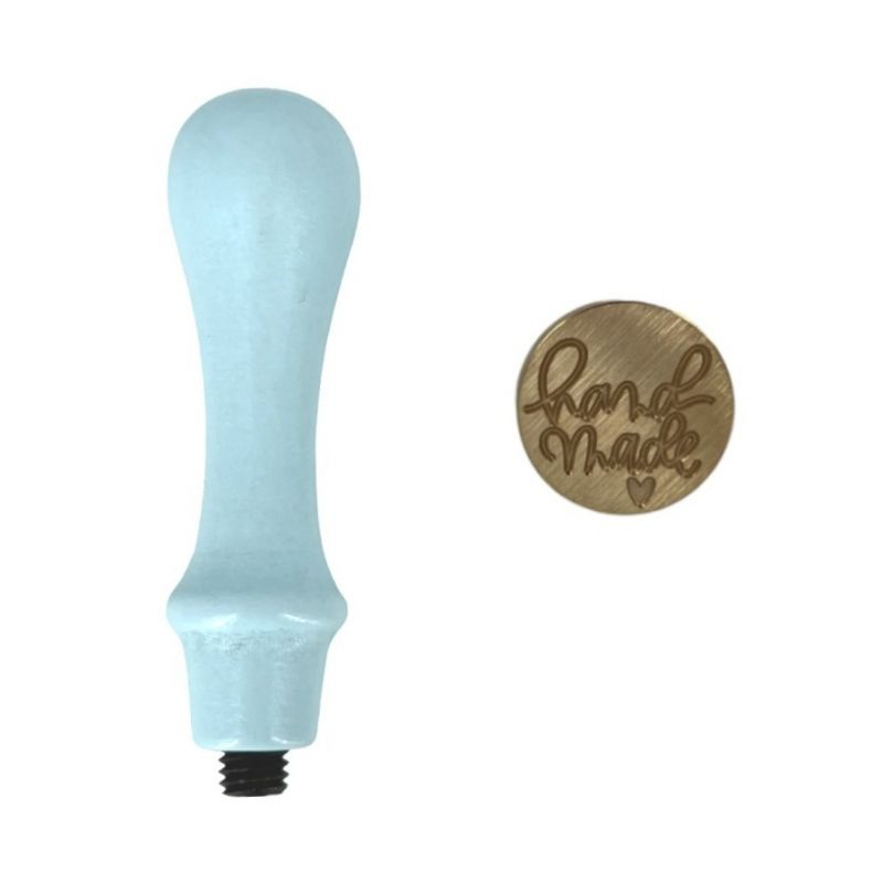 Pečetidlo mosazné průměr 25mm + dřevěná rukojeť - hand made