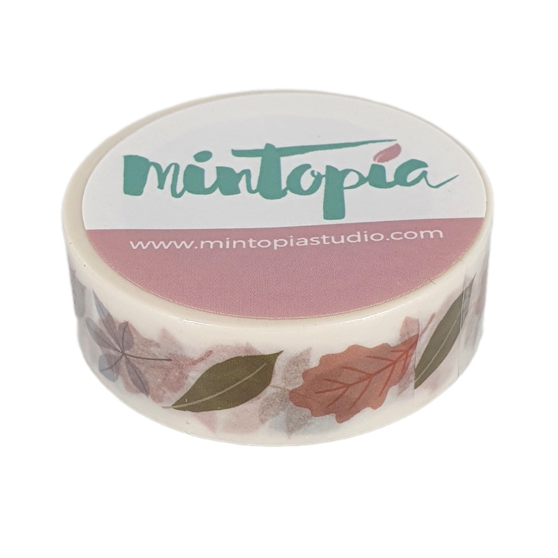 Samolepicí papírová washi páska - listy (1ks)