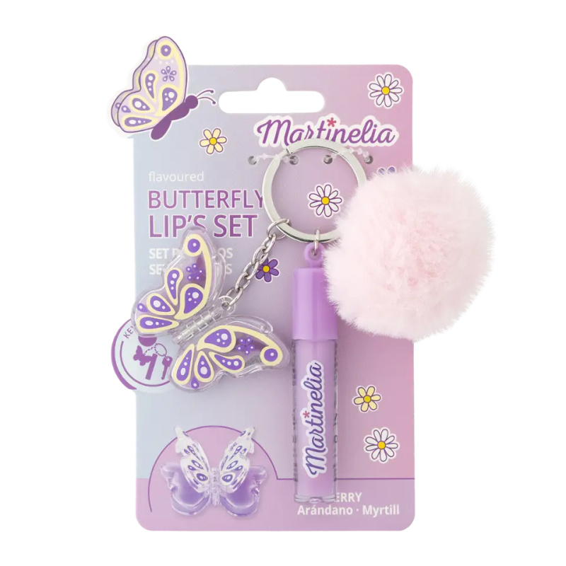 Martinelia World Butterfly lesk na rty & bambulka