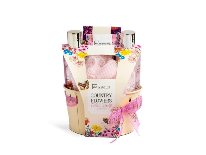 IDC Institute - COUNTRY FLOWERS BUCKET  Dárková sada
