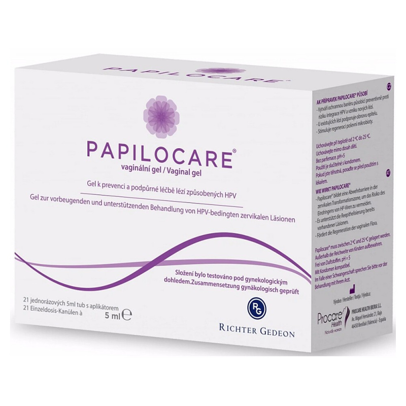 PAPILOCARE Vaginální gel 21 x 5 ml