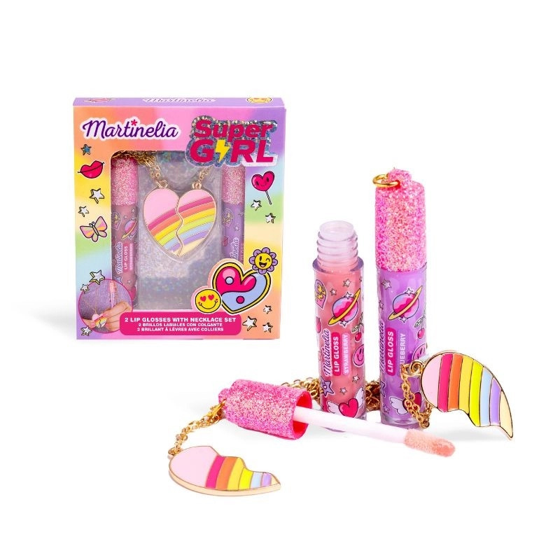 Sada náhrdelníků a lesků na rty Super Girl Shine
