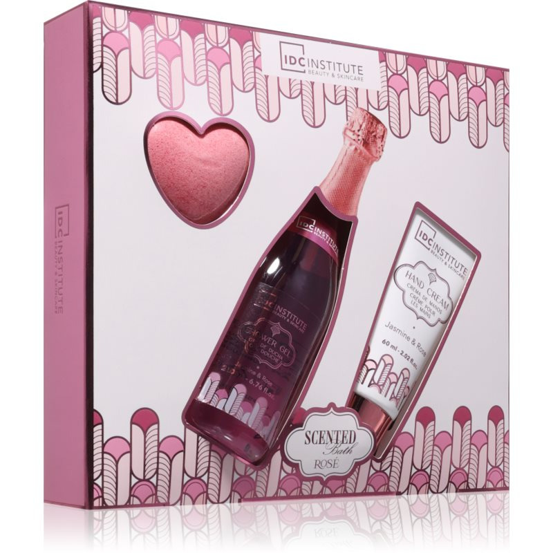 IDC Institute Scented Bath Rose dárková sada pro ženy