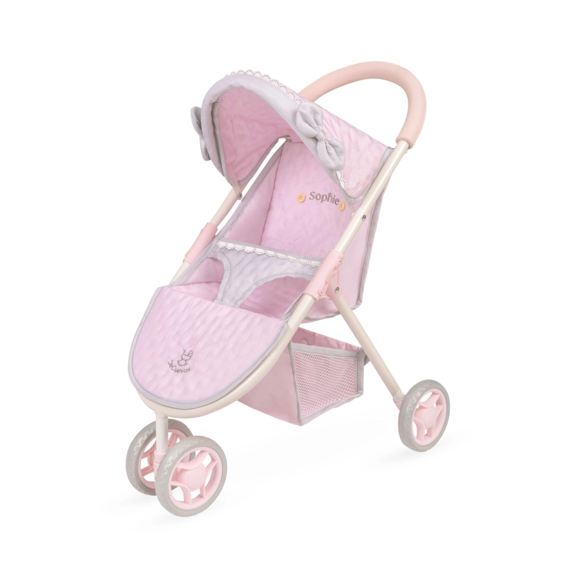 Sportovní tříkolový kočárek pro panenky Sophie 55 cm