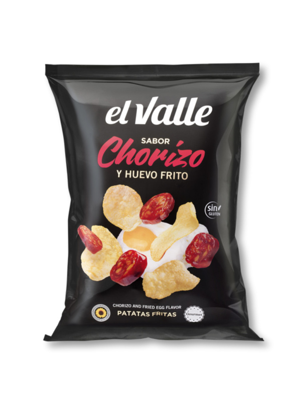 El Valle chipsy s příchutí Chorizo a vejce 130g