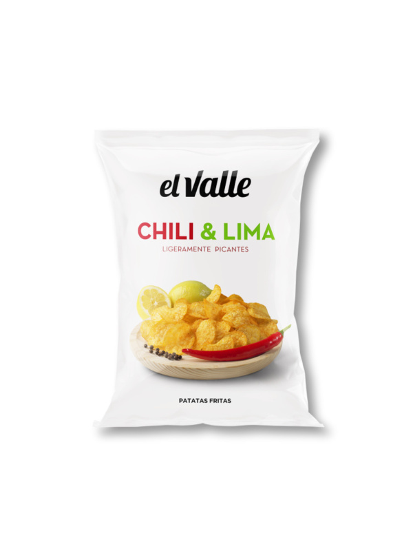 El Valle chipsy s příchutí Chilli a limeta 45g