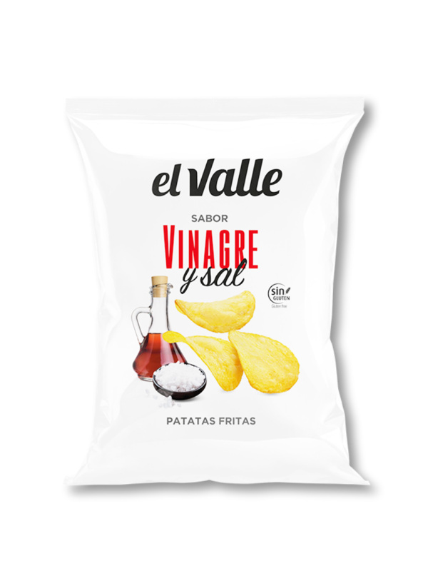 El Valle chipsy s příchutí Ocet a sůl 130g