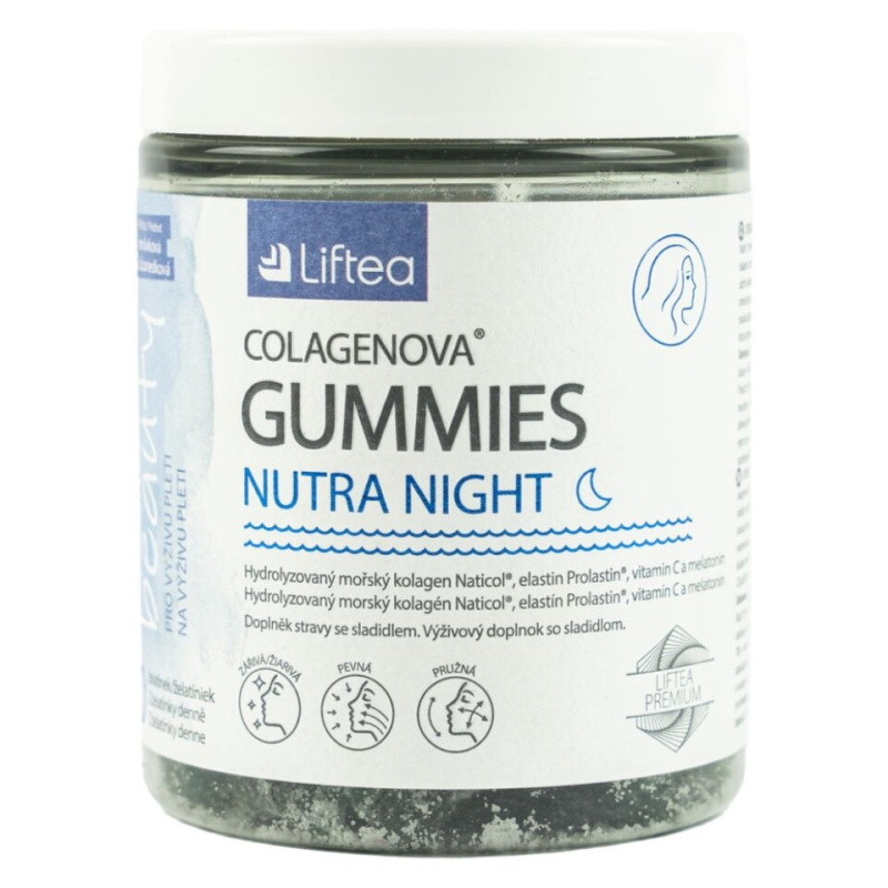 LIFTEA Colagenova Nutra Night Gummies 60 želatinových kapslí