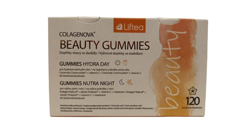 LIFTEA Colagenova Beauty Gummies 120 želatinových kapslí