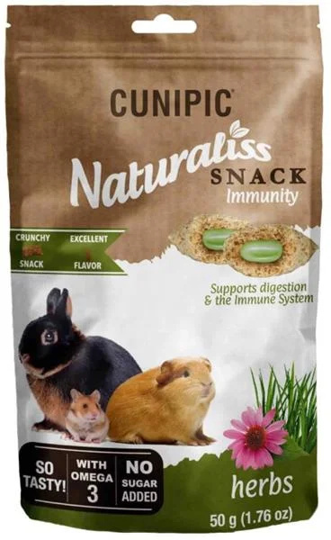 Cunipic Naturaliss snack Immunity pro drobné savce 50 g
