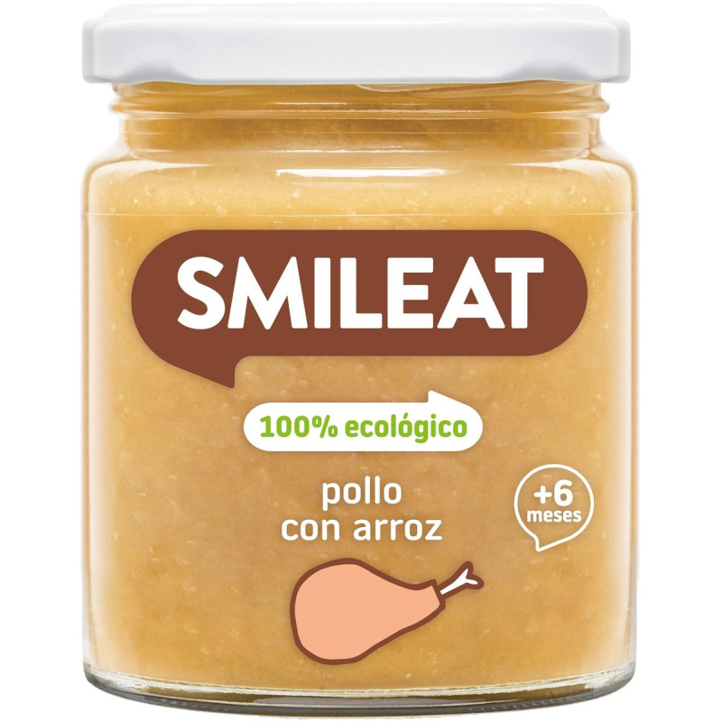 Smileat BIO Příkrm kuře s rýží, zeleninou a extra panenským olivovým olejem