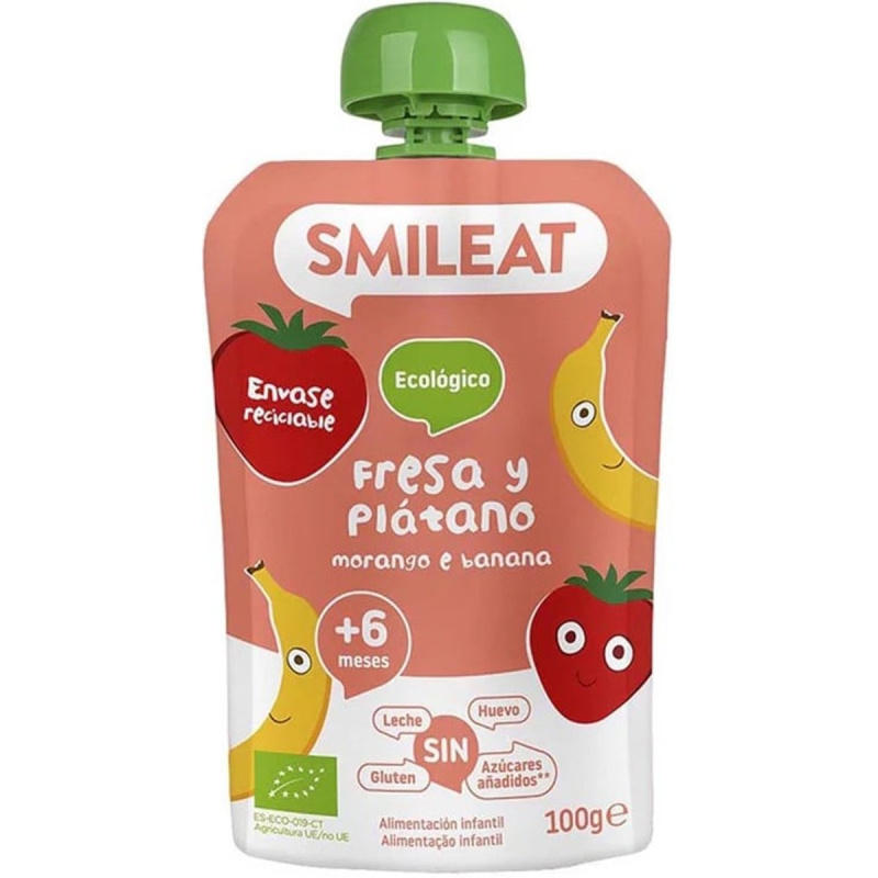 Smileat BIO Kapsička jahoda, banán a karotka