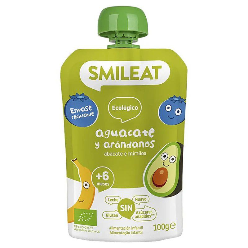 Smileat BIO Kapsička banán, borůvky, avokádo