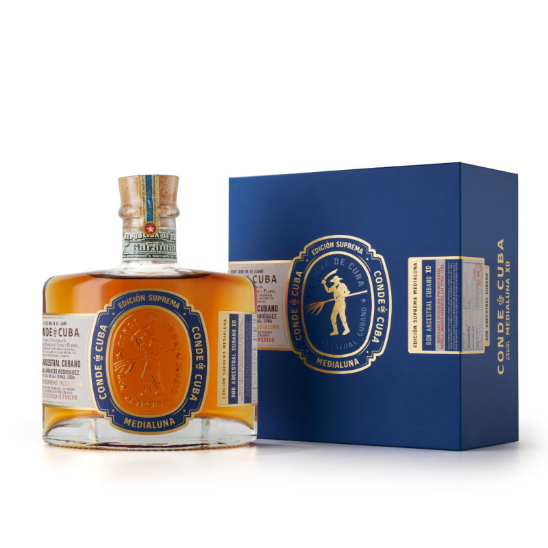 Conde de Cuba Medialuna 40% 0,7l (karton)