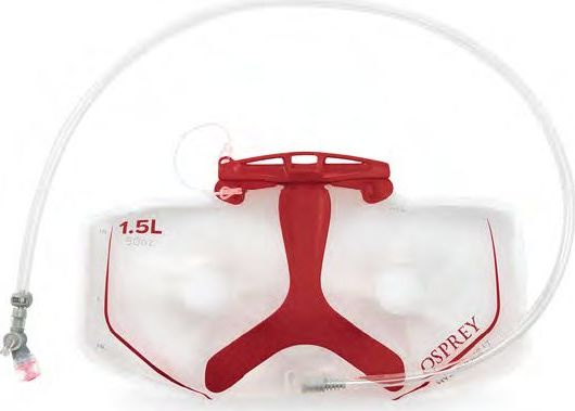Zásobník na vodu OSPREY Hydraulics Lumbar 1,5l červená
