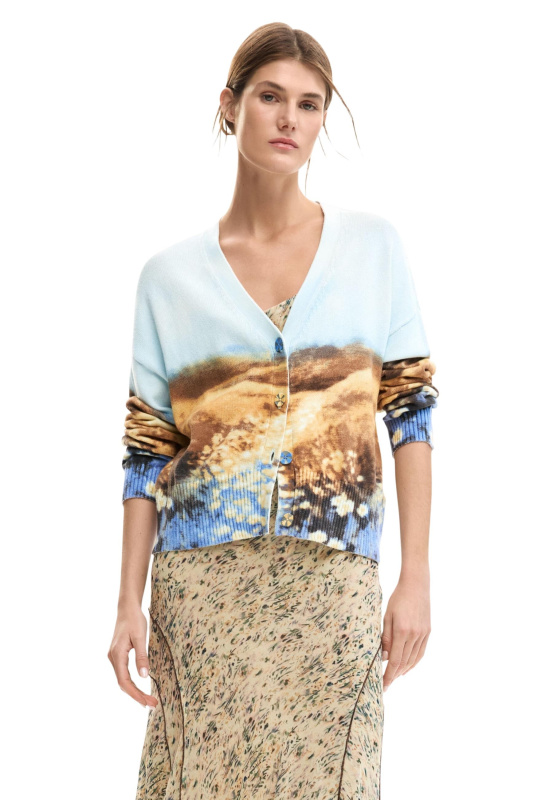 Desigual dámský cardigan s potiskem
