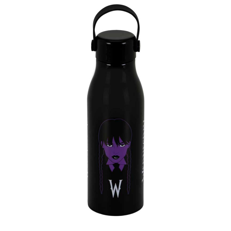 Karactermania WEDNESDAY Braid nerezová láhev s horní rukojetí - 500ml