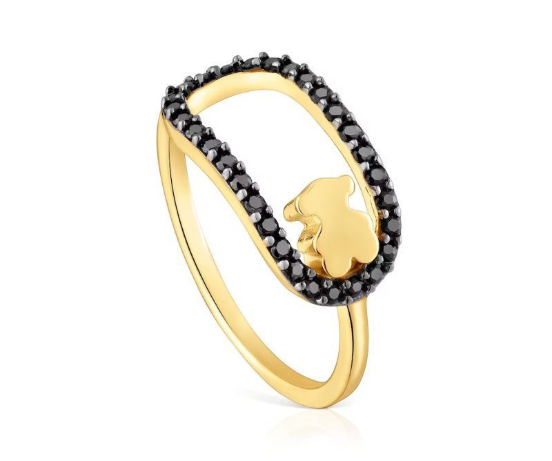 Tous Pozlacený dámský prsten se spinely Camille 10045674 54 mm