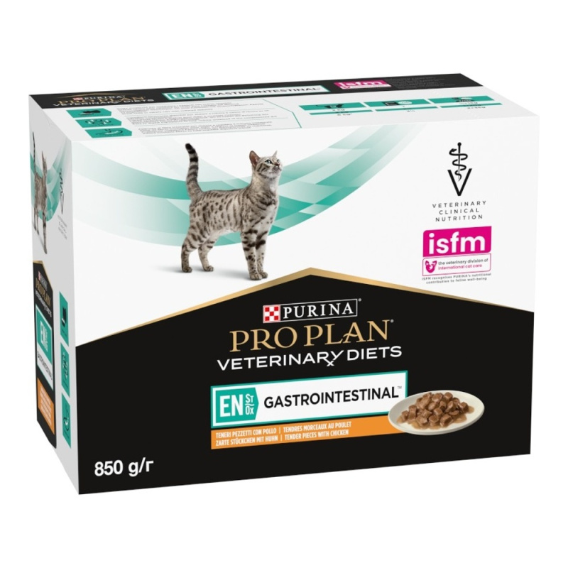 PURINA PRO PLAN Vet Diets EN St/Ox Gastrointestinal Chicken kapsička pro kočky 10x85 g