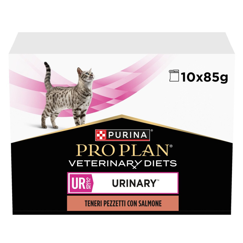 Pro Plan Veterinary Diets St/Ox Urinary Salmon krmivo pro kočky (10×85 g)