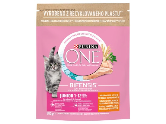 Purina ONE Bifensis Junior granule pro koťata kuře 800g
