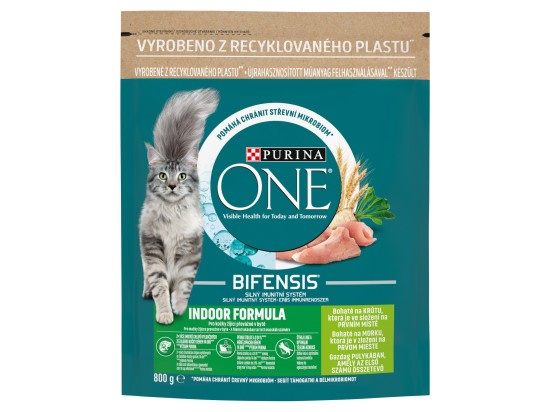 Purina One Granule pro kočky Indoor Bifensis krůta 800 g