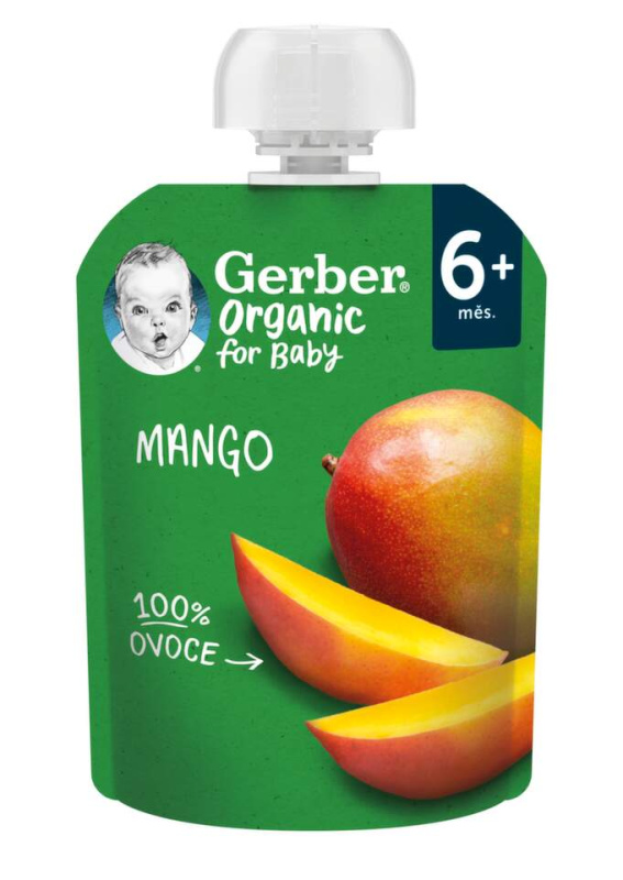 GERBER Kapsička mango 100% BIO 90 g 6m+