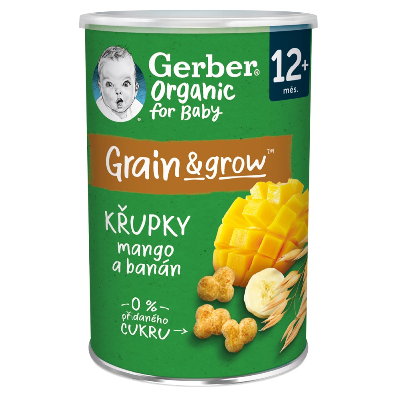 Gerber organic BIO Křupky s mangem a banánem