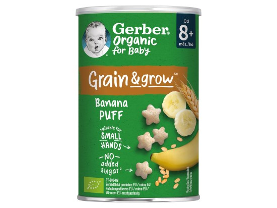 GERBER Křupky banánové BIO 35 g 8m+