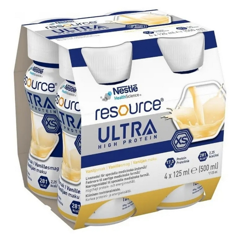 RESOURCE Ultra hight protein vanilkový 4 x 125 ml