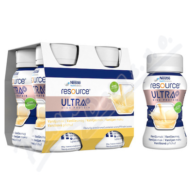 RESOURCE Ultra hight protein vanilkový 4 x 125 ml