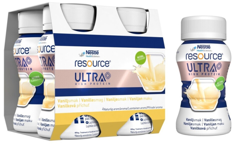 RESOURCE Ultra hight protein vanilkový 4 x 125 ml