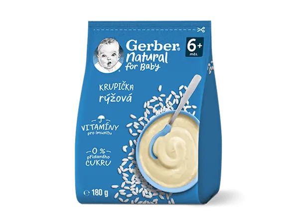 Gerber Natural rýžová krupička 180 g