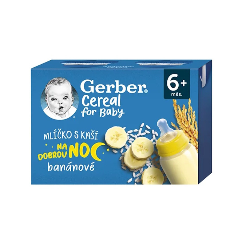 Gerber Cereal Mlíčko s kaší banánové 6m+ 2x200 ml