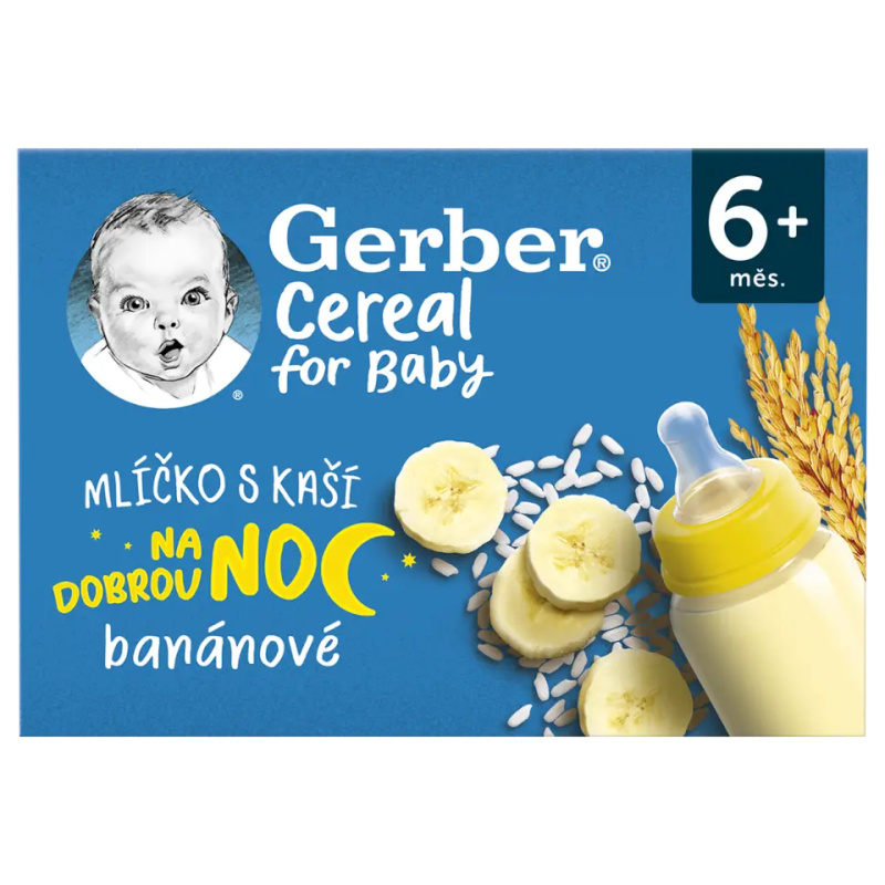 Gerber Cereal Mlíčko s kaší banánové 6m+ 2x200 ml