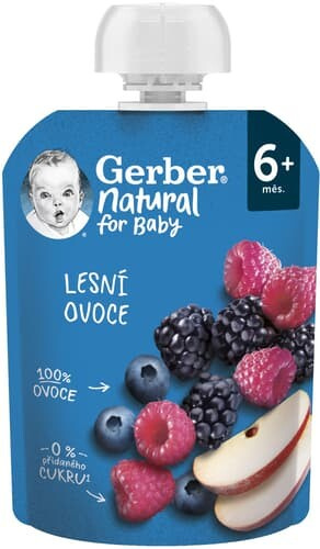 GERBER Kapsička natural lesní ovoce 6m+ 90 g