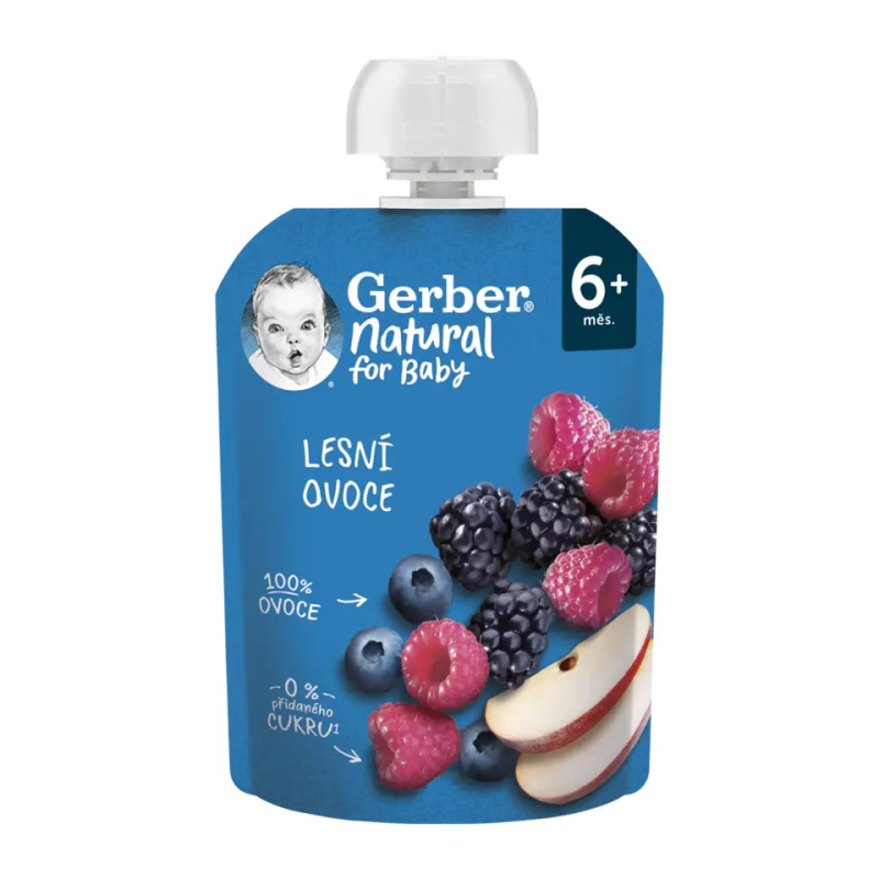 GERBER Kapsička natural lesní ovoce 6m+ 90 g