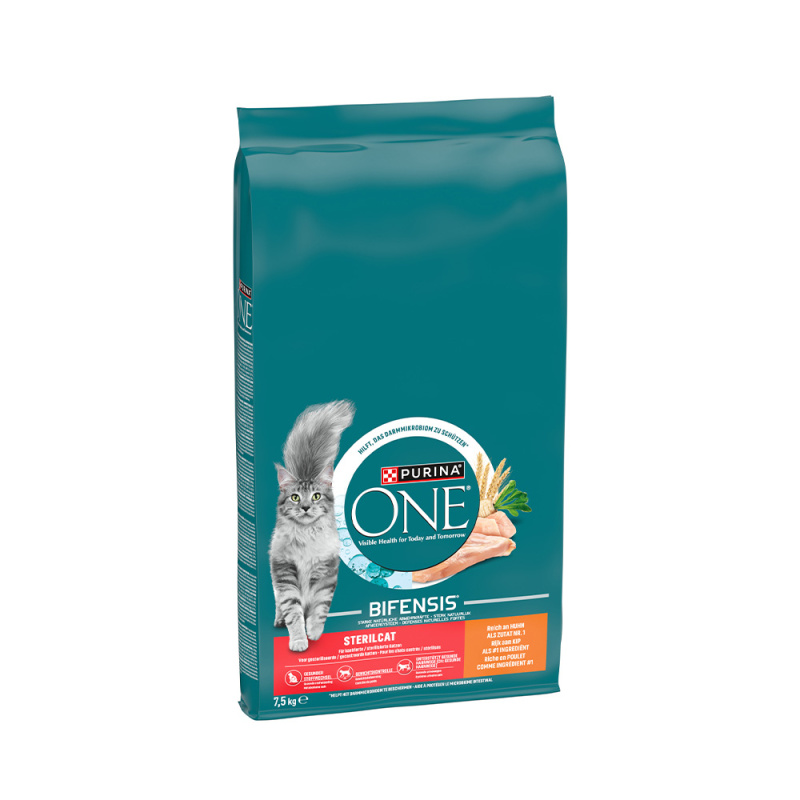 Purina ONE Bifensis Sterilcat s kuřetem a pšenicí 7,5 kg