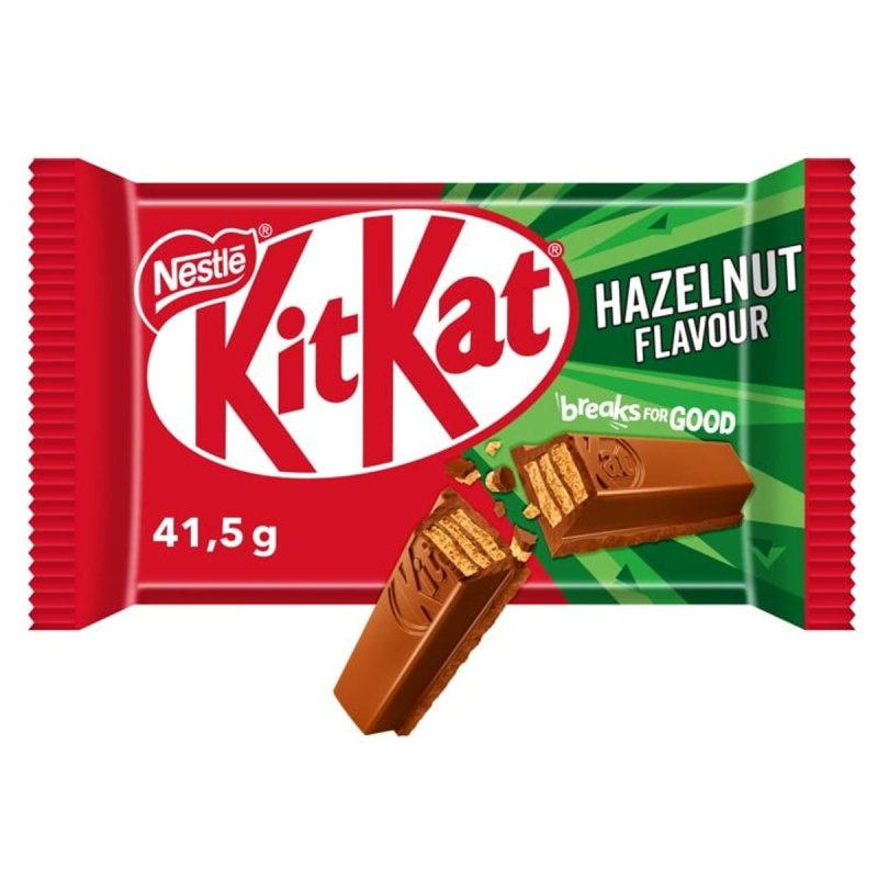 KitKat 4Finger Čokoládová tyčinka s oplatkou a lískooříškovou příchutí