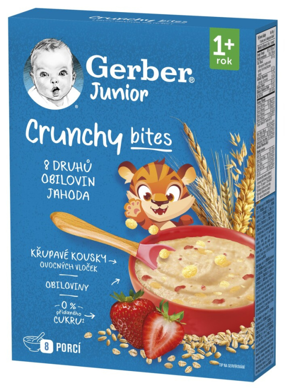GERBER Junior nemléčná kaše jahodová 12m+ 200 g