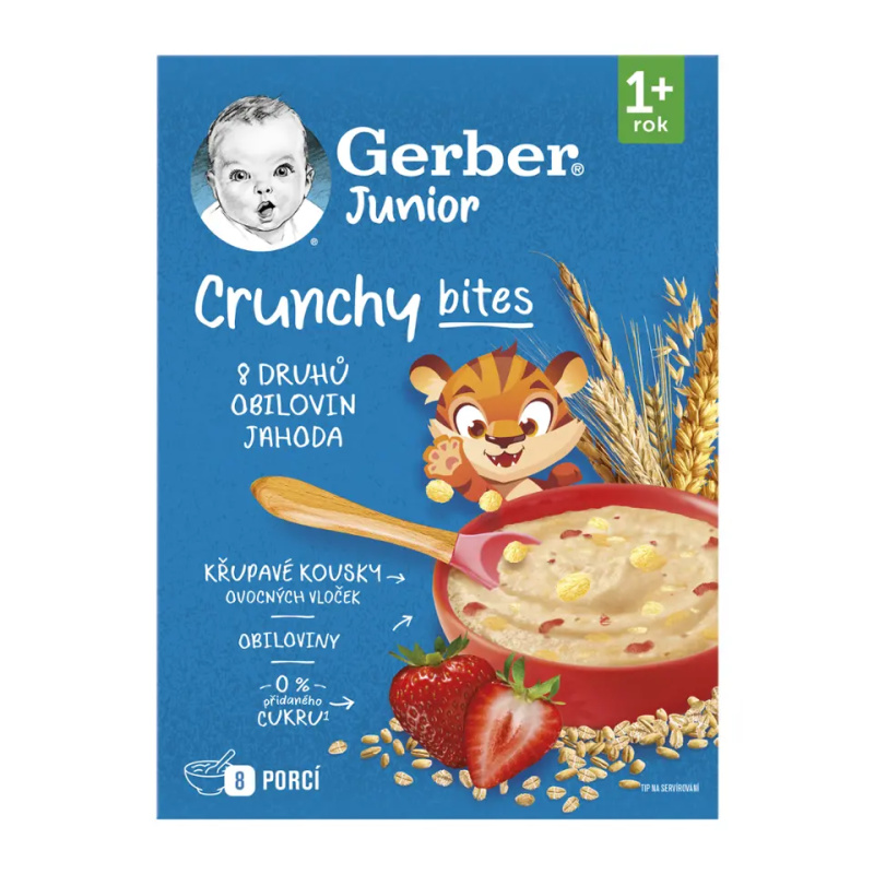 GERBER Junior nemléčná kaše jahodová 12m+ 200 g