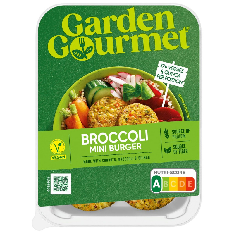 Garden Gourmet Veganský mini burger s brokolicí