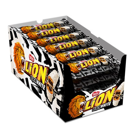 Nestlé LION Black & White Křupavá oplatka s karamelovou náplní