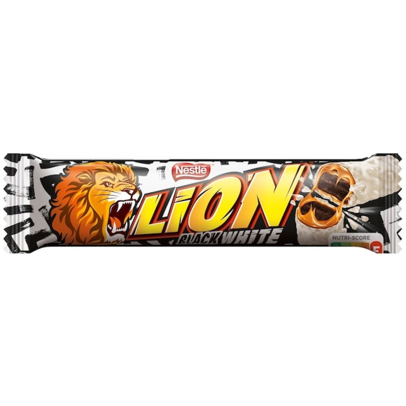 Nestlé LION Black & White Křupavá oplatka s karamelovou náplní