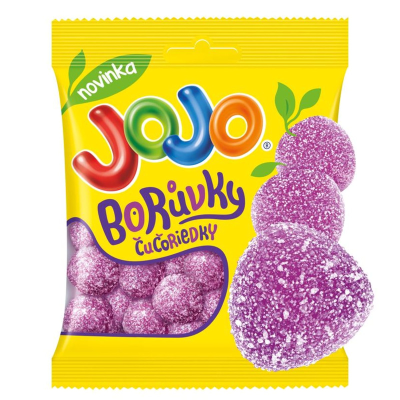 Jojo Borůvky želé bonbóny s borůvkovou příchutí