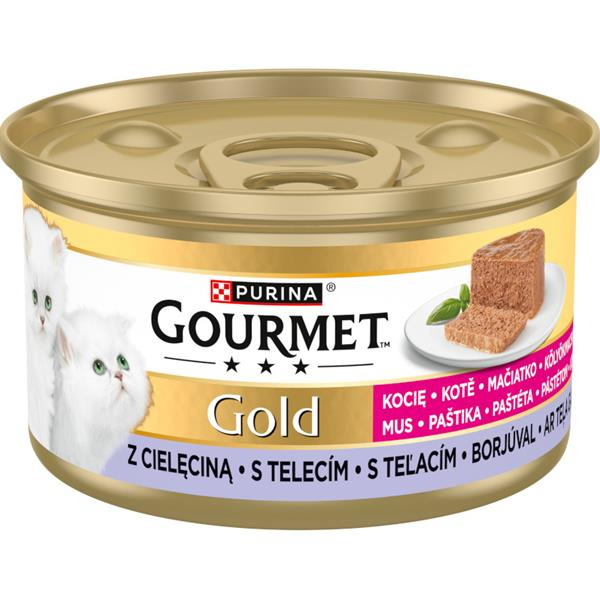 Gourmet Gold Kitten s telecím 85g
