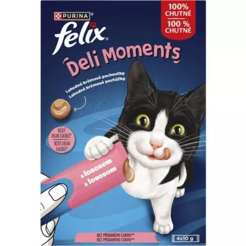 Felix Delimoments s příchutí lososa k @4x10g