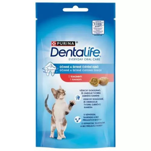 Purina Kapsička pro kočky DentaLife losos 40 g