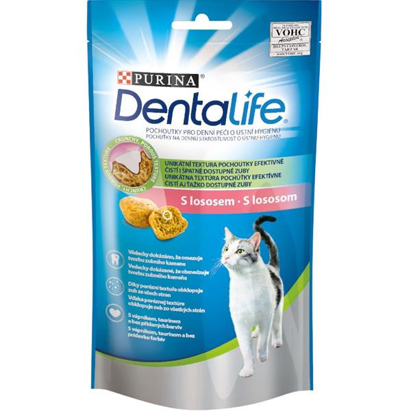 Purina Kapsička pro kočky DentaLife losos 40 g